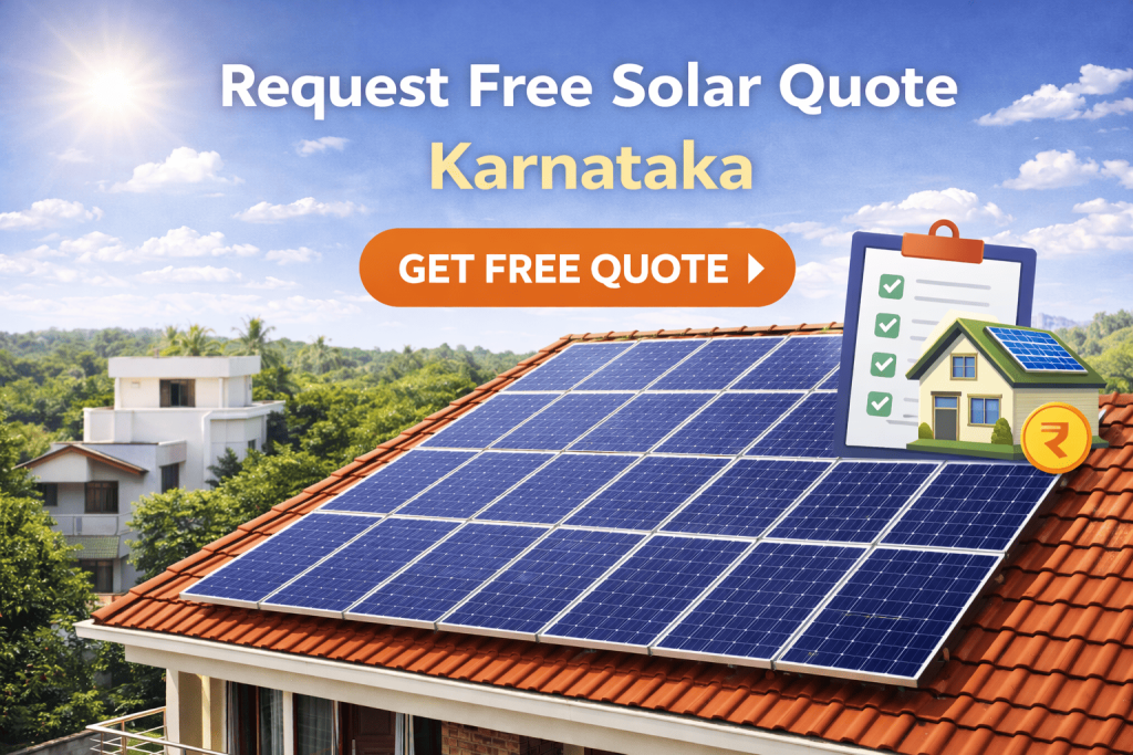 Request free rooftop solar quote in Karnataka