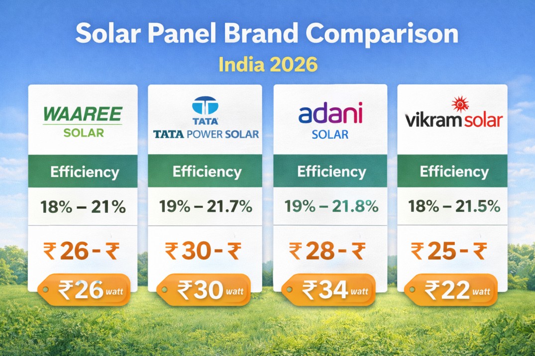 Solar Panel Price in India (2026) – 1kW to 10kW Cost, Brands & Subsidy ...