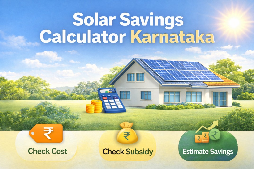 solar savings calculator for rooftop solar system in Karnataka