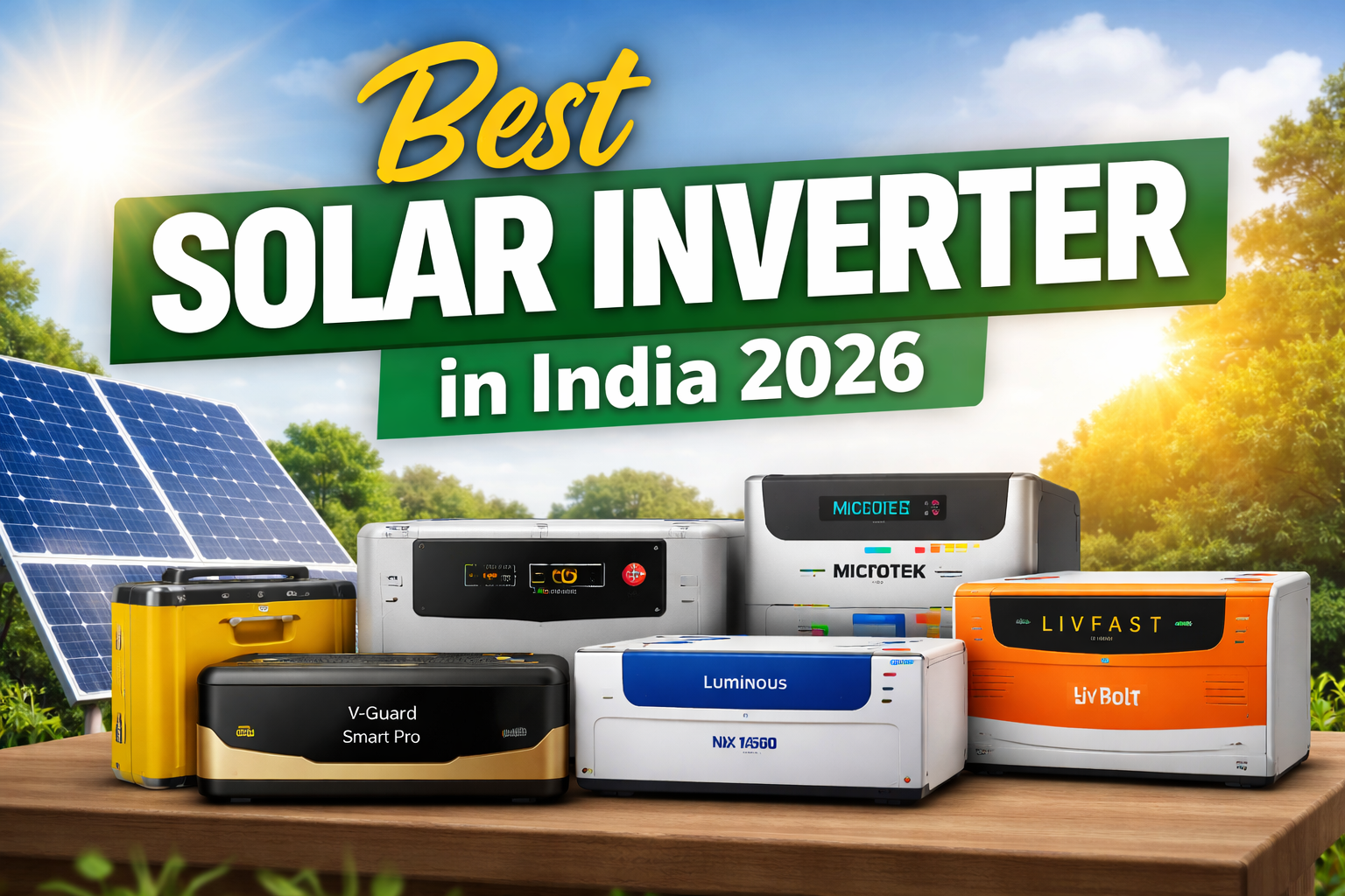 Best solar inverters for India 2026